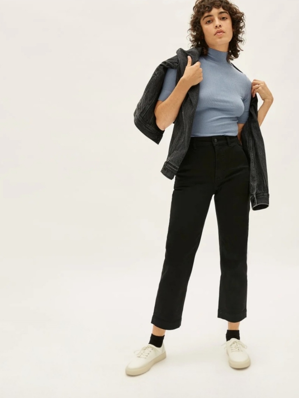 Everlane Cropped Straight Leg Pant Size 6 Short Black | Minimalist Quiet Luxury - Picture 12 of 13